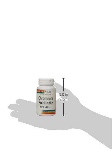Solaray Chromium Picolinate Tablets, 500 mcg, 60 Count - Vitamins Emporium