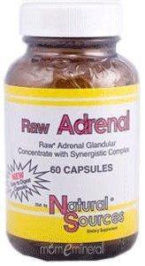 Natural Sources, Raw Adrenal, 60 Capsules - Vitamins Emporium