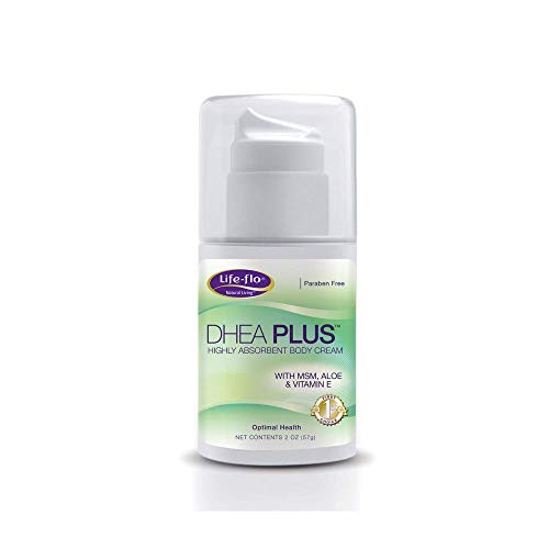 Life-flo DHEA Plus Cream | Unscented | 15 mg of Natural DHEA Per Press of the Pump | Includes Aloe Vera, MSM & Vitamin E for Skin | 2 oz