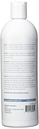 Life-flo Magnesium Body Wash with Peppermint and Rosemary Essential Oils | Helps Moisturize & Soften Skin with Magnesium from Zechstein Seabed | 16 oz