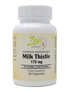 Milk Thistle 175mg - 80% Silymarin Milk Thistle Extract for Maximum Liver Support, Turmeric Root & Artichoke Extract for Liver Detox, Cleanse & Maintain Support - Non-GMO & Gluten Free 60-Caps