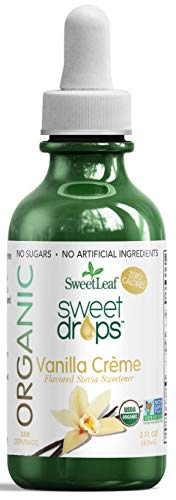 SweetLeaf Organic Sweet Drops Vanilla Crème Flavored Stevia Sweetener, 2 Oz