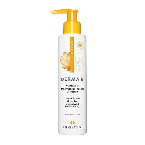 DERMA-E Even Tone Cleanser, Skin Restore Cleanser Promotes Skin Glow, Anti-aging skin Radiance, Lily, 6 Fl Oz