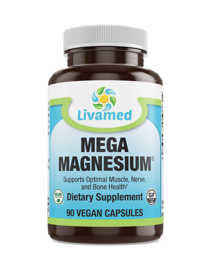 Livamed - Mega Magnesium® Veg Caps 90 Count - Vitamins Emporium