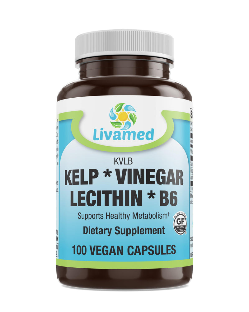 Livamed - Kelp Vinegar Lecithin B6 (KLVB) Veg Cap 100 Count - Vitamins Emporium