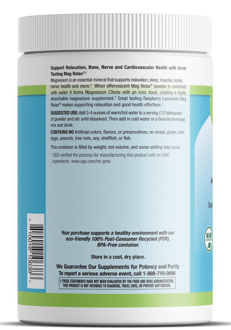 Livamed - Mag Relax®- Raspberry Lemonade Flavor 16 Serving Count - Vitamins Emporium