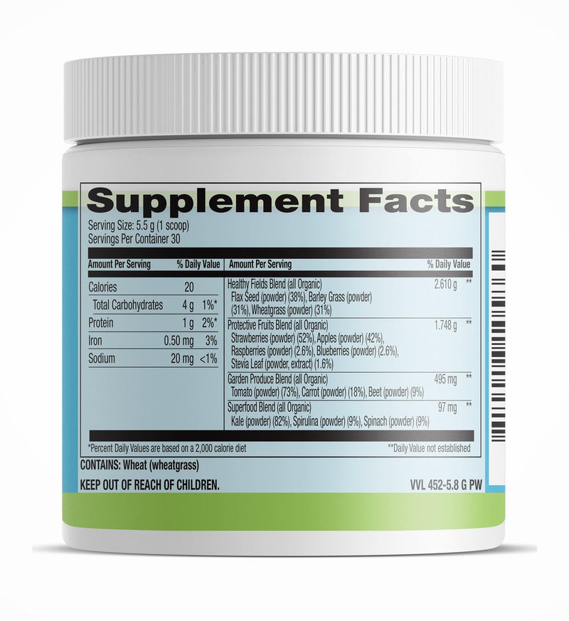 Livamed - Organic Greens Powder Soy Free 5.8 oz Count - Vitamins Emporium