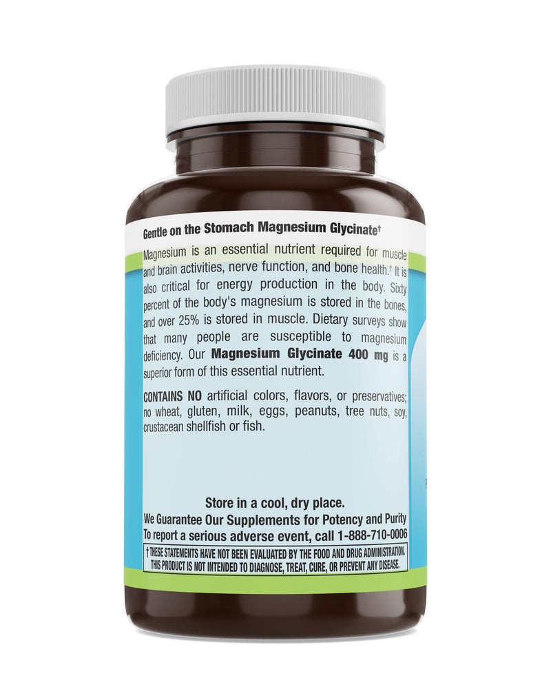 Livamed - Magnesium Glycinate 400 mg Veg Caps 90 Count - Vitamins Emporium