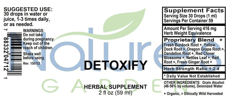 DETOXIFY - 2 oz Liquid Herbal Formula