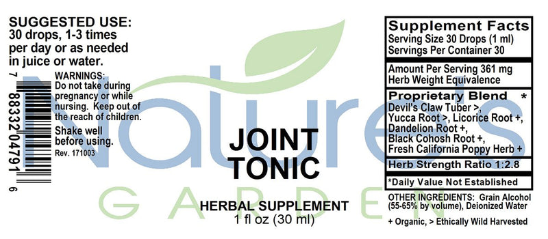 JOINT TONIC - 1 oz Liquid Herbal Formula