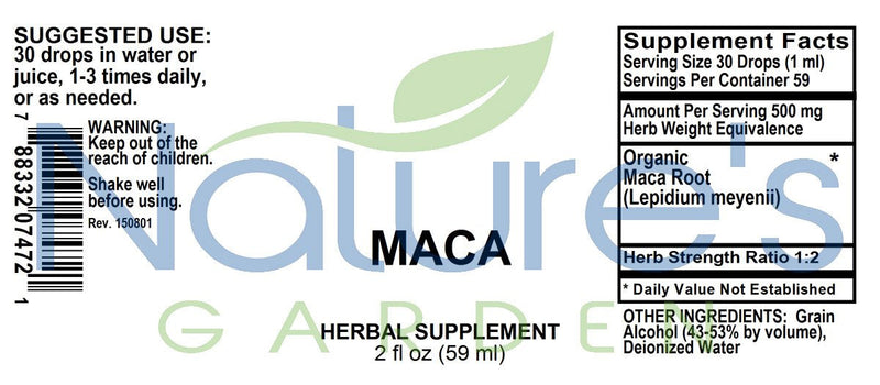 Maca - 2 oz Liquid Single Herb
