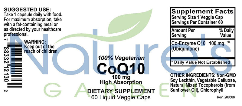 CoQ10   - 60 Liquid Veggie Caps