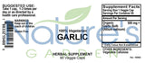 Garlic - 90 Veggie Caps with 500mg Organic Garlic Allium Sativum