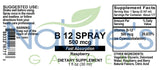 Vitamin B12 Spray 500 Mcg/Spray 1 oz