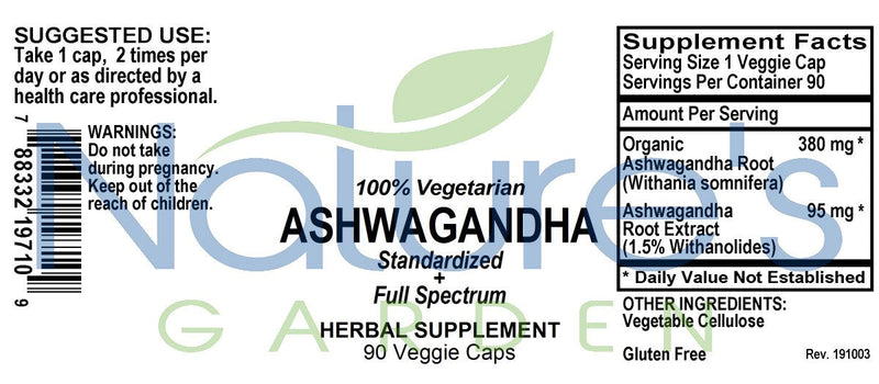 Ashwagandha - 90 Veggie Caps