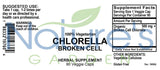Chlorella - 90 Veggie Caps with Organic Chlorella Vulgaris Powder