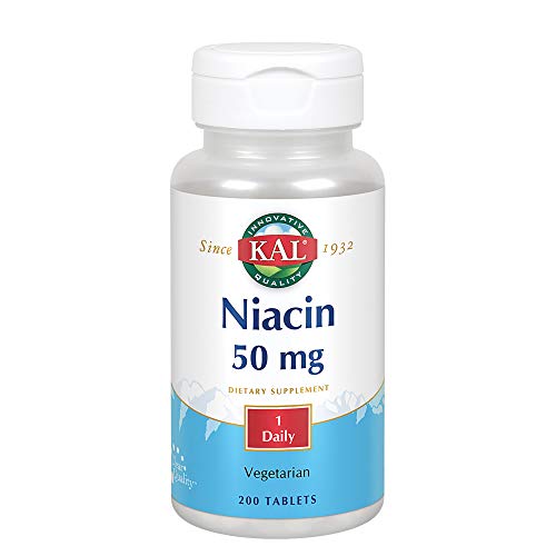 Kal 50 Mg Niacin Tablets, 200 Count