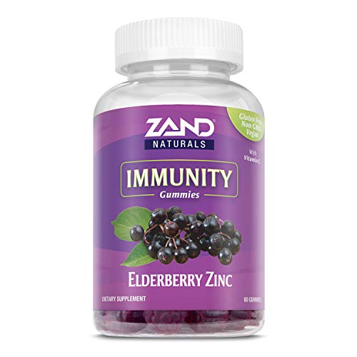 Zand Elderberry Zinc Immunity Gummies with Vitamin C | Year-Round Immune Support for Children & Adults | 60ct, 30 Serv.