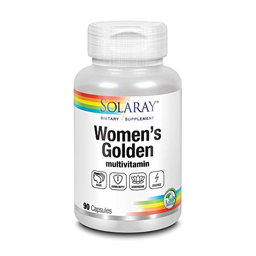 Solaray Women's Golden Multi-Vita-min Capsules, 90 Count