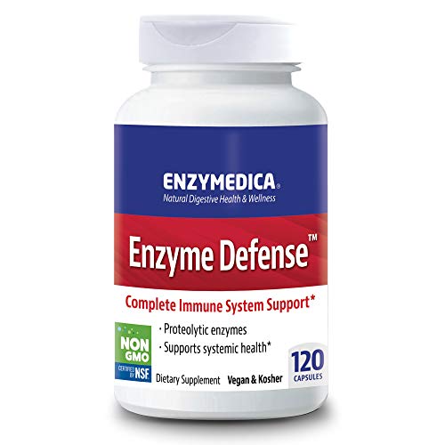 Enzymedica, Enzyme Defense, Specialized Enzyme Formula For Immune System Support, Vegan, Kosher 120 Capsules (120 Servings)