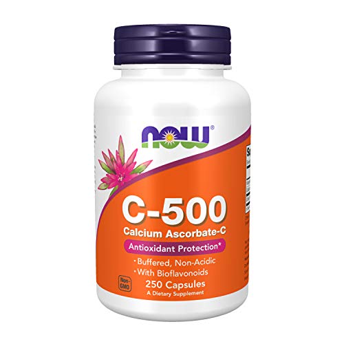 NOW Supplements, Vitamin C-500 Calcium Ascorbate, Antioxidant Protection*, 250 Capsules