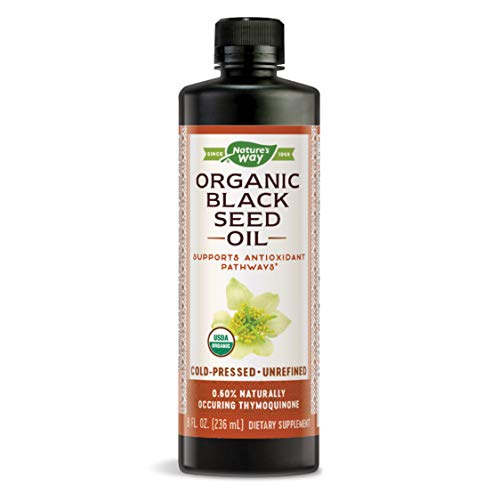 Nature's Way Nature's Way Organic Black Seed Oil - 100% Cold-Pressed, 0.60% Thymoquinone, Vegan, Gluten-Free- 8oz, 7.98 Fl Oz