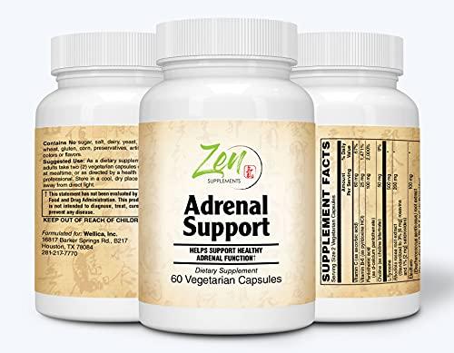 Complete Adrenal Support and Cortisol Support Supplements - Adrenal Health & Cortisol Control with Ashwagandha, Rhodiola Rosea Root, Licorice Root, Astragalus Root – 60 Active Adrenal Support Caps
