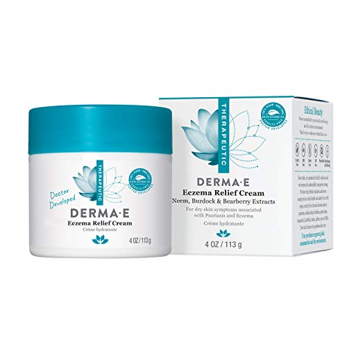 DERMA E Eczema Relief Cream - Relieves flaky, scaly, and itchy dry skin associated with Psoriasis and Eczema