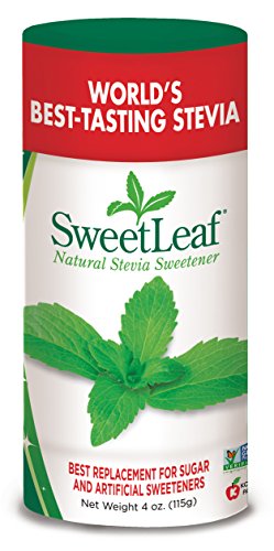 Sweetleaf Natural Stevia Sweetener Powder, 4 Ounce Shaker & Sweet Drops Liquid Stevia Sweetener, Vanilla Creme, 2 Ounce