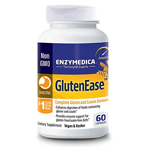 Enzymedica, GlutenEase, Food Intolerance Digestive Aid, 60 Capsules