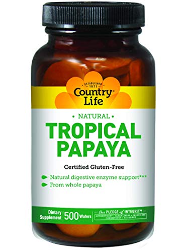 Country Life Papaya Chewable Tablets 500 Tablet