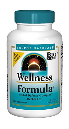 Source Naturals Wellness Formula Bio-Aligned Vitamins & Herbal Defense - Immune System Support Supplement & Immunity Booster - 45 Tablets