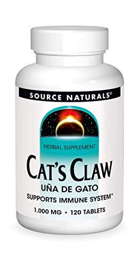 Source Naturals Cat's Claw Bark Una de Gato 1000 mg Dietary Supplement - Supports Immune System - 120 Tablets