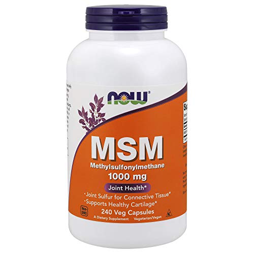 NOW Supplements, MSM (Methylsulfonylmethane) 1,000 mg, Joint Health*, 240 Veg Capsules