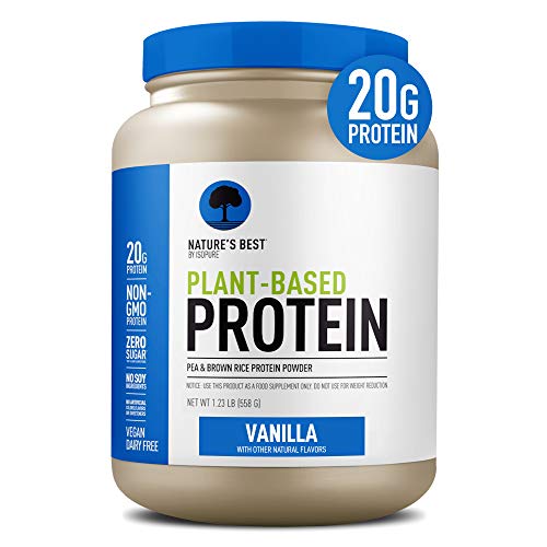 Nature’s Best Plant Based Vegan Protein Powder by Isopure - Organic Keto Friendly, Low Carb, Gluten Free, 20g Protein, 0g Sugar, Vanilla, 20 Servings