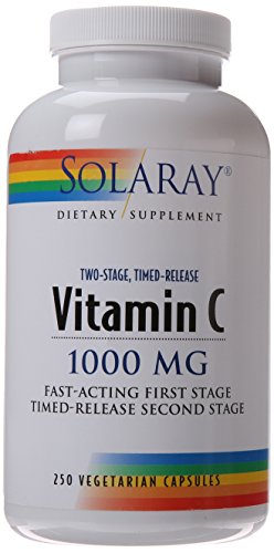Solaray C Two-Stage Timed Release Supplement, 1000mg, 250 Count