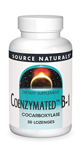 Source Naturals Coenzymated B-1 25mg Fast Acting Thiamin Cocarboxylase Quick-Dissolve - 60 Lozenges