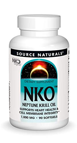 SOURCE NATURALS Nko Neptune Krill Oil 1000 Mg Soft Gel, 90 Count
