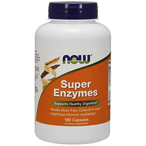 NOW Foods Supplements, Super Enzymes, Formulated with Bromelain, Ox Bile, Pancreatin and Papain, 180 Capsules