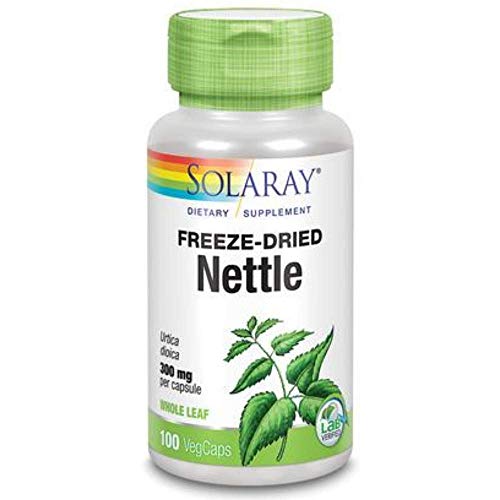 Solaray Nettle Leaf Freeze Dried, Veg Cap (Btl-Plastic) 300mg | 100ct