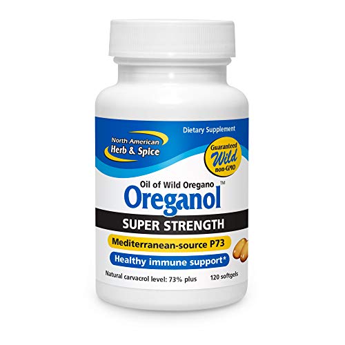 North American Herb & Spice Super Strength Oreganol P73-120 Softgels - Immune System Support - Vegan Friendly Wild Oregano - 285% More Potent Than Regular Strength - Non-GMO - 120 Servings