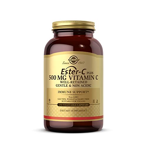 Solgar Ester-C Plus 500 mg Vitamin C (Ascorbate Complex), 250 Vegetable Capsules