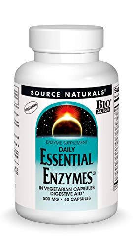 Source Naturals Essential Enzymes 500mg - 60 Vegetarian Capsules