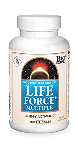 Source Natural Life Force Multiple - NO Iron - Energy Activator - 180 Capsules