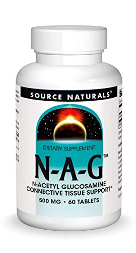 Source Naturals N-A-G 500 mg N-Acetyl Glucosamine for Joint Support and Intestinal Lining - 60 Tablets
