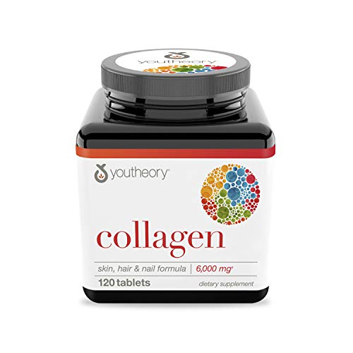 Youtheory Collagen with Vitamin C, 120 Count (1 Bottle)