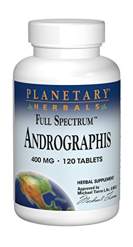 Planetary Herbals Full Spectrum Andrographis 400mg 120 Tablets