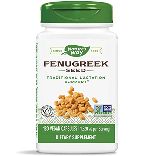 Nature's Way Fenugreek Seed, 1,220 mg per serving, Non-GMO, TRU-ID Certified, 180 Count
