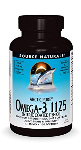 Source Naturals ArcticPure Omega-3 Fish Oil 1125mg Ultra Potency EPA + DHA for Heart, Joint, Brain & Immune Health - 120 Softgels