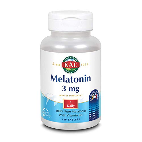 KAL 3 Mg Melatonin Tablets, 120 Count